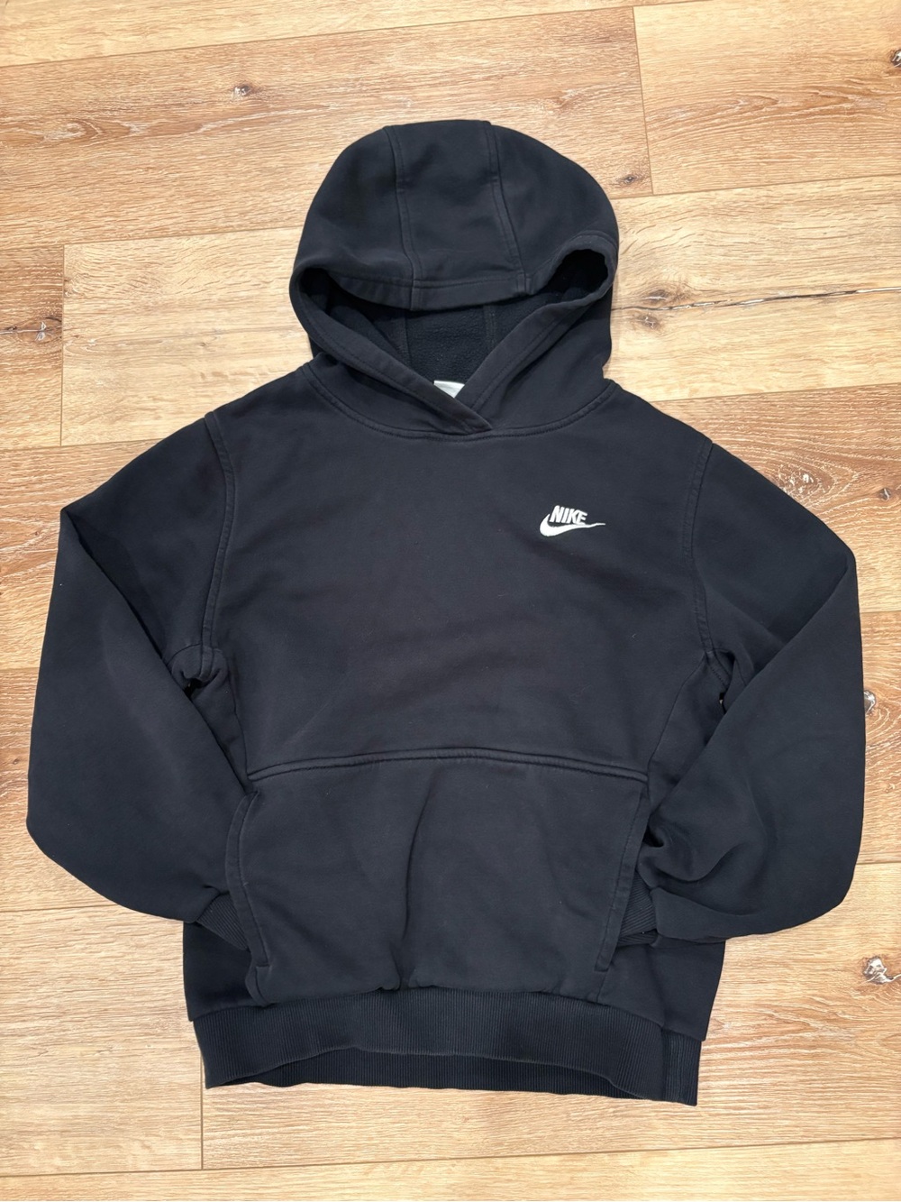 Nike Kids Black Hooded Sweatshirt- Size L